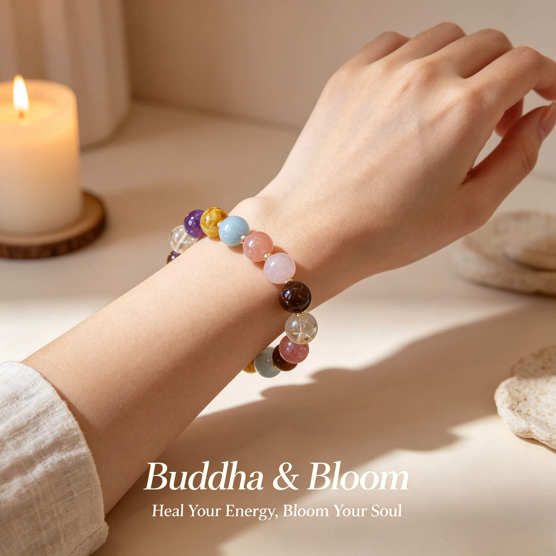 Natural Crystal Multi-treasure Spinner Bead Tiger Eye Amethyst Yellow Tower Quartz Bracelet
Mixed natural crystal spinner bead casual women daily wrist bracelet
Wealth wisdom balancing gem hand accessory for daily outfit matching
Lucky transfer multi-stone crystal blessing jewelry gift for ladies