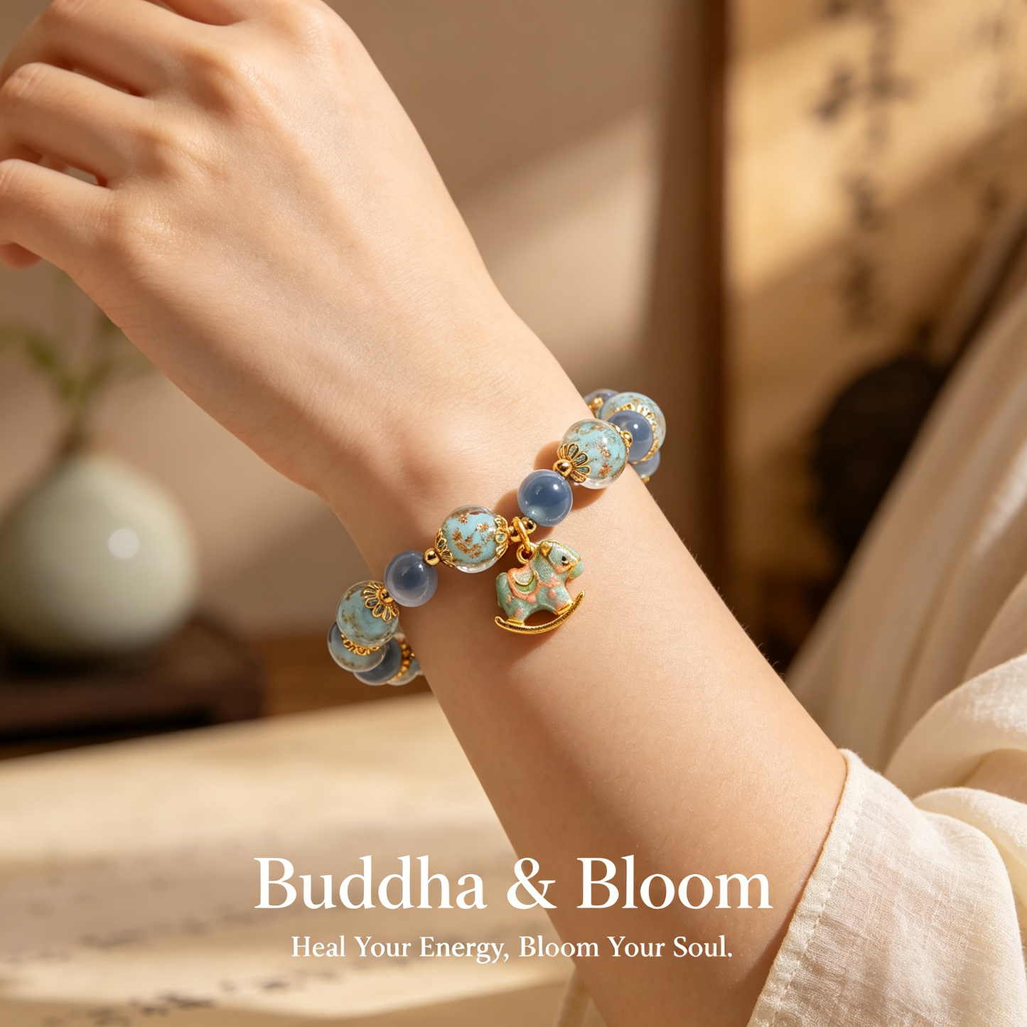Natural Blue Sweetheart Agate Luminous Glass Crystal Bracelet
Sweetheart agate luminous crystal casual women daily wrist bracelet
Natural blue gem healing lucky hand ornament for outfit matching
Glow-in-dark glass crystal delicate blessing jewelry gift for ladies