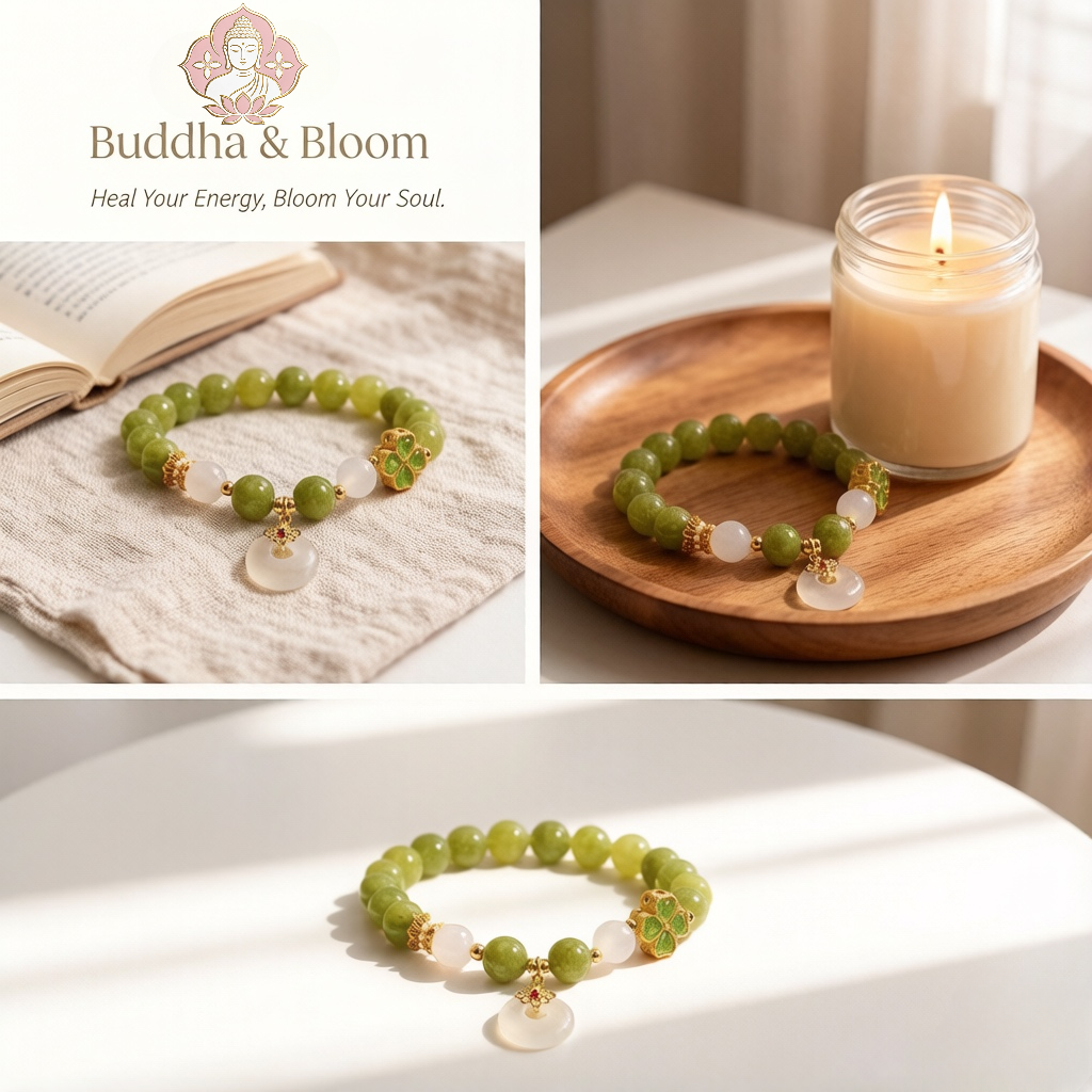 New Chinese Style  Tourmaline Peace Buckle Four-leaf Clover Pendant Bracelet
Retro four-leaf clover peace buckle tourmaline women wrist bracelet
Lucky protective chalcedony crystal hand accessory for daily outfit matching
Oriental auspicious blessing delicate gem jewelry gift for ladies