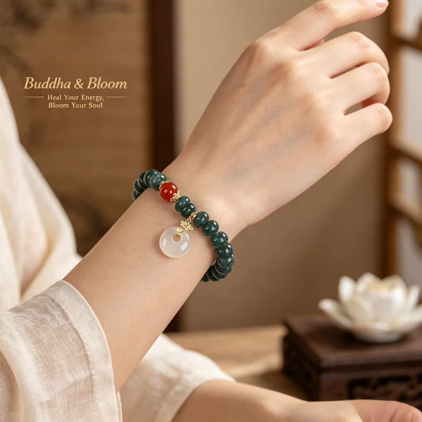 New Chinese Style Natural Stone Blue Water Jade Peace Buckle Bracelet for Peace and Fortune
Retro new Chinese blue water jade peace buckle women daily wrist bracelet
Protective calming natural stone accessory for oriental outfit matching
Elegant peace blessing gem jewelry gift for ladies and collection
