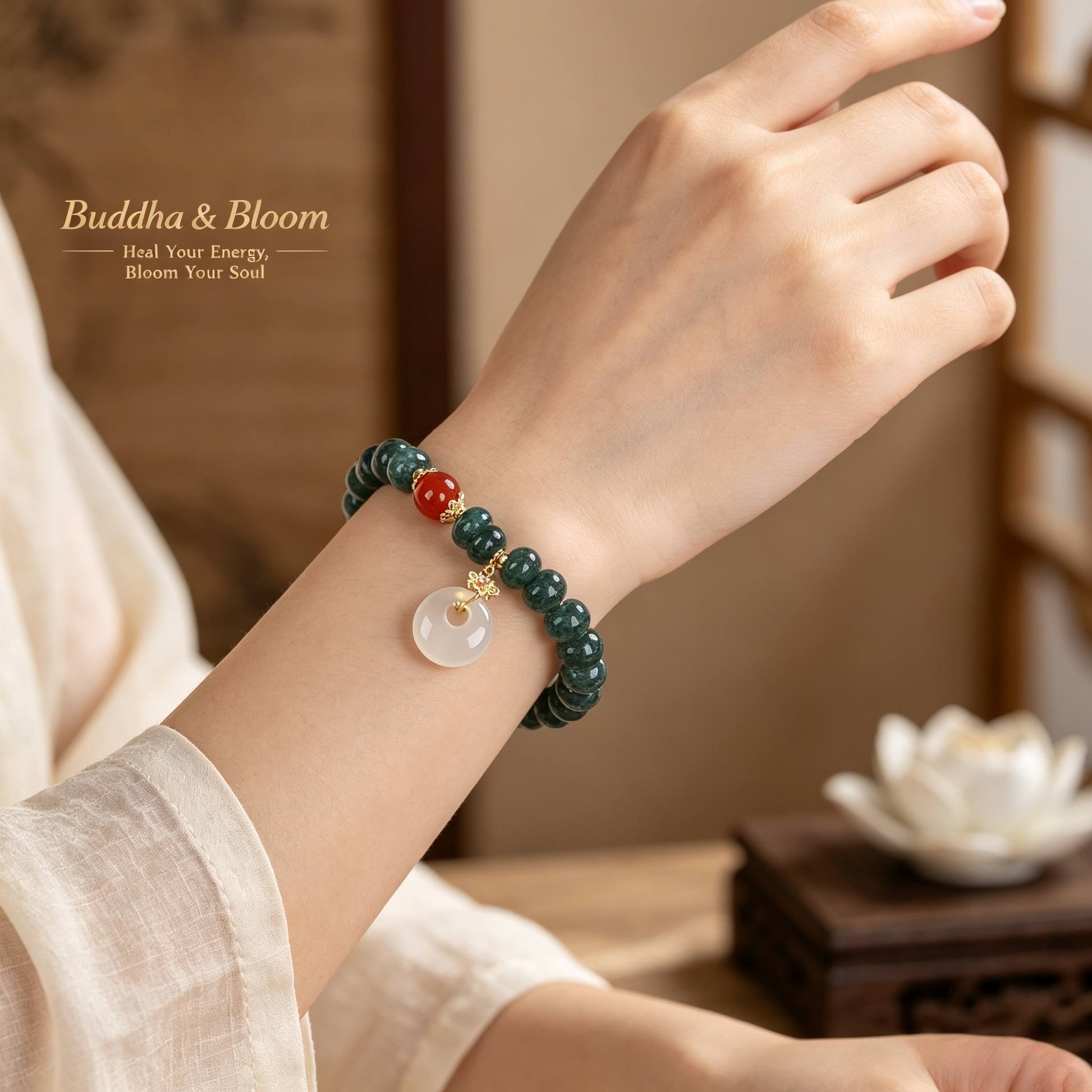 New Chinese Style Natural Stone Blue Water Jade Peace Buckle Bracelet for Peace and Fortune
Retro new Chinese blue water jade peace buckle women daily wrist bracelet
Protective calming natural stone accessory for oriental outfit matching
Elegant peace blessing gem jewelry gift for ladies and collection