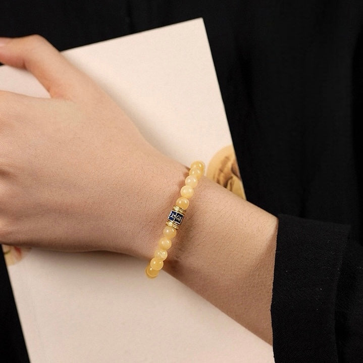 New Chinese Style Stackable Natural Cream Jade Six-Syllable Mantra Bead Bracelet for Wealth and Luck
Detail Image Alt Texts
Elegant new Chinese stackable cream jade mantra women wrist bracelet
Wealth luck protective natural jade accessory for daily layered outfit
Traditional oriental blessing bead bracelet for collection and heartfelt gifts