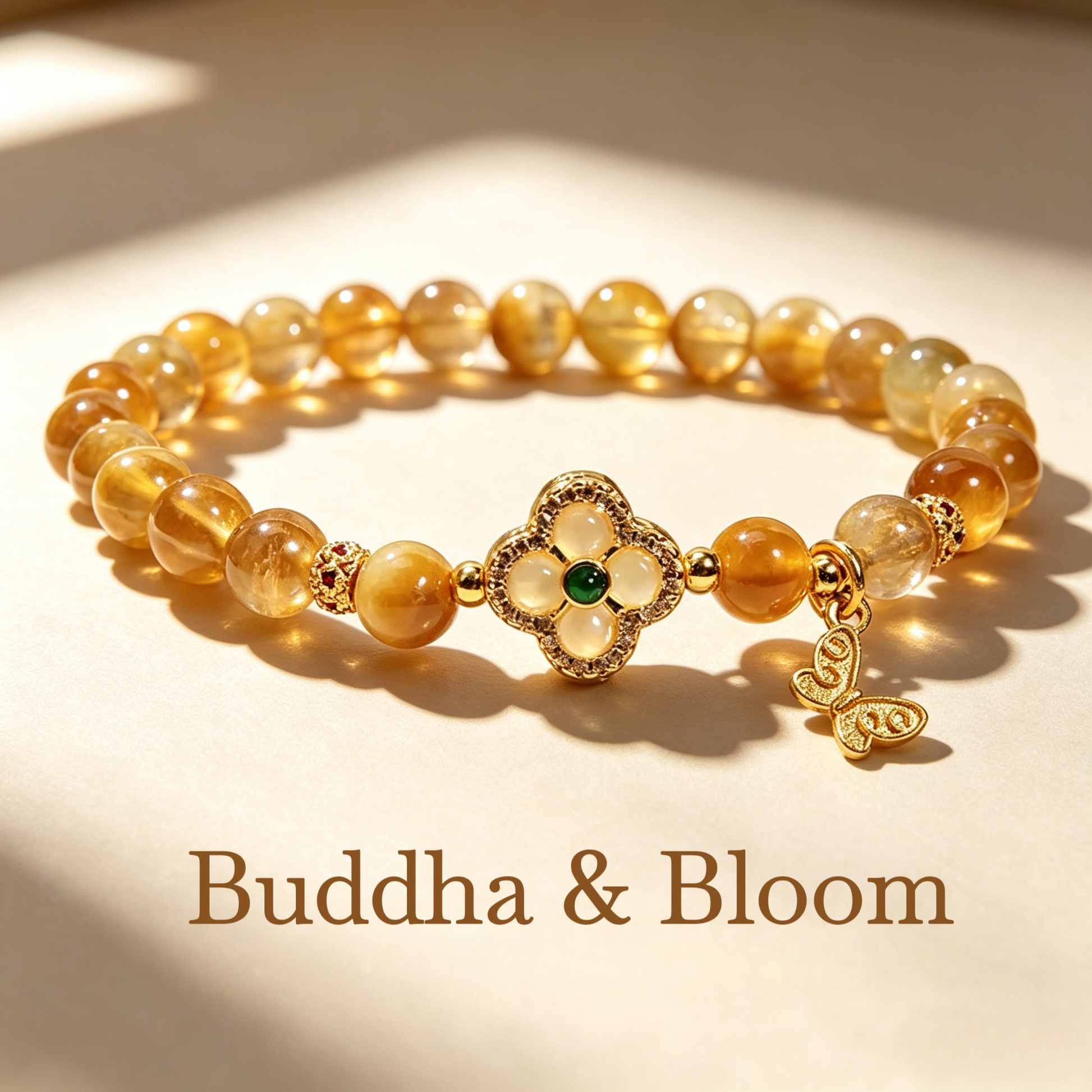 Retro four leaf clover golden tiger eye women wrist bracelet
Protective wealth luck gem accessory for new chinese outfit matching
Elegant natural tiger eye crystal blessing gift bracelet
