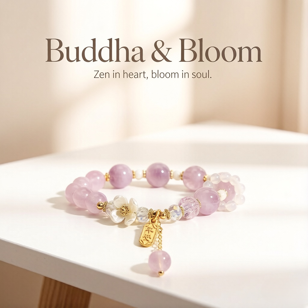 Natural Chalcedony Crystal Glass Flower Pendant Peace Joy Bracelet
Elegant flower pendant chalcedony crystal women daily wrist bracelet
Peace joy blessing natural stone hand accessory for outfit matching
Delicate floral style healing protective jewelry gift for ladies