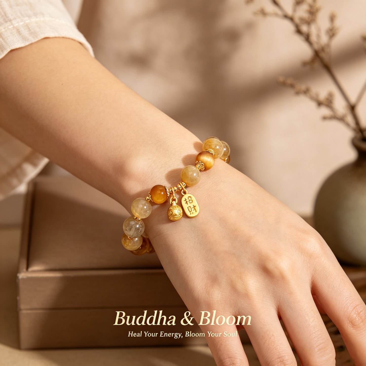 Natural Golden Rutilated Quartz Moonstone Pixiu Fortune Plaque Bracelet
Luxury golden crystal pixiu fortune plaque women wrist bracelet
Wealth protection natural rutilated quartz hand accessory for daily matching
Auspicious fortune gathering premium crystal blessing jewelry gift