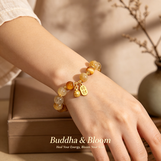 Natural Golden Rutilated Quartz Moonstone Pixiu Fortune Plaque Bracelet
Luxury golden crystal pixiu fortune plaque women wrist bracelet
Wealth protection natural rutilated quartz hand accessory for daily matching
Auspicious fortune gathering premium crystal blessing jewelry gift