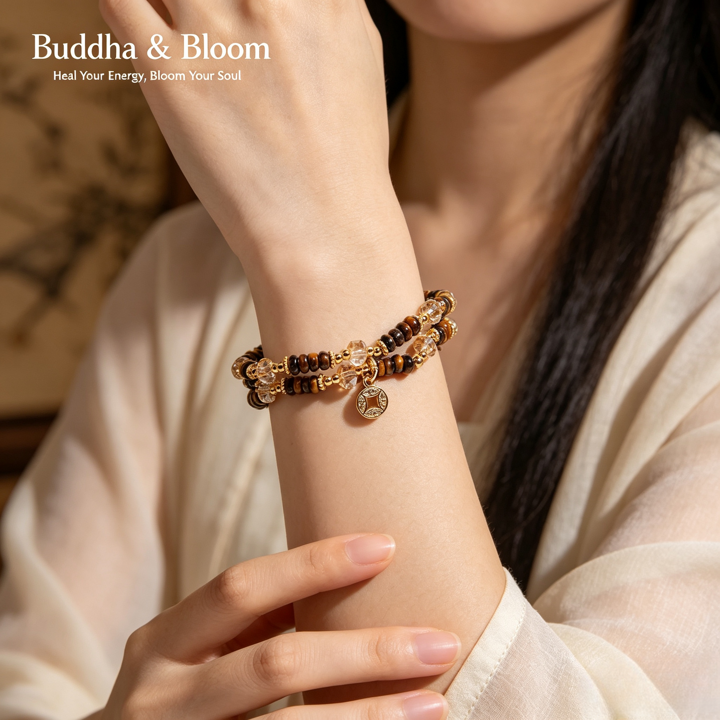 Natural tiger eye abacus bead vintage fortune bracelet
Maillard style stackable crystal wrist jewelry for daily outfit
Handmade wealth attracting tiger eye stone lucky bracelet gift