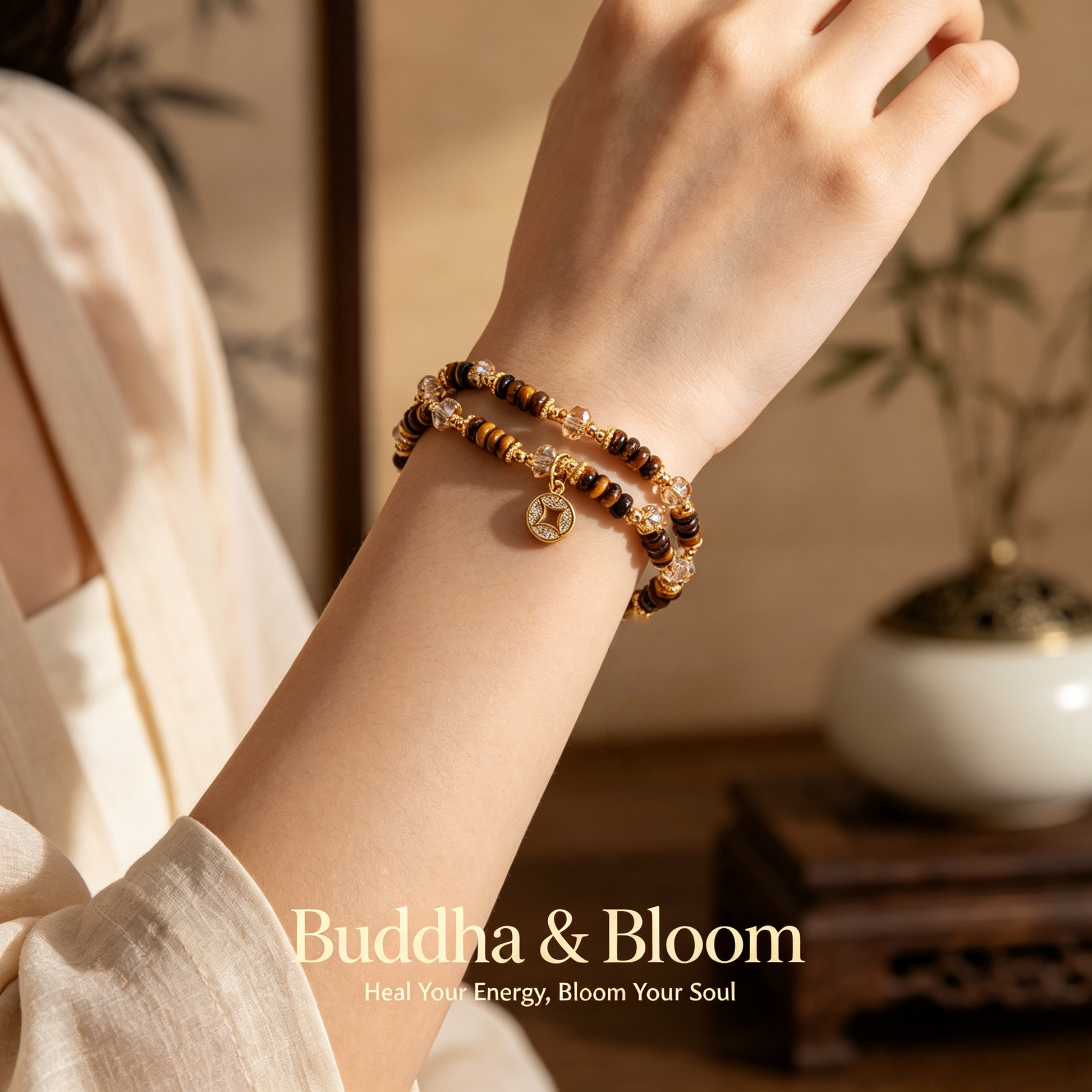 Natural tiger eye abacus bead vintage fortune bracelet
Maillard style stackable crystal wrist jewelry for daily outfit
Handmade wealth attracting tiger eye stone lucky bracelet gift