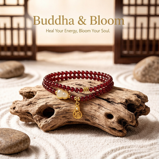 Natural Garnet Double Loop Gourd Blessing Plaque Bracelet
Red garnet gourd fortune plaque double loop women wrist bracelet
Vitality blessing natural gem accessory for daily outfit matching
Auspicious love luck garnet delicate gift jewelry for ladies