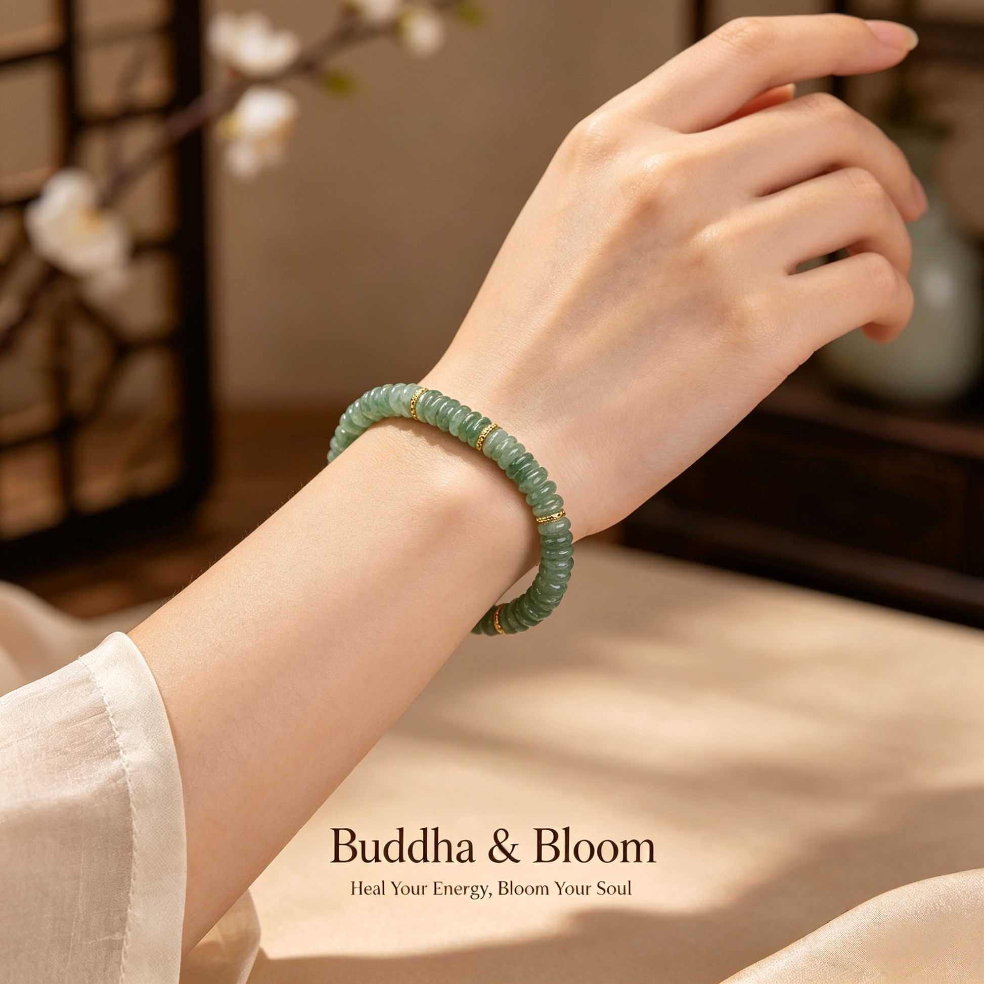 Natural Aventurine Abacus Bead New Chinese Style Bracelet
Unique abacus bead natural aventurine vintage women wrist bracelet
Wealth luck oriental jade hand accessory for daily outfit matching
Elegant wisdom blessing aventurine jewelry gift for ladies