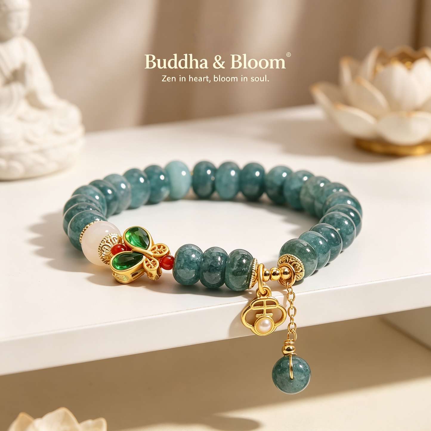 Natural Blue Water Jade White Agate Abacus Bead Butterfly Peace Buckle Lucky Charm Bracelet
Auspicious abacus bead butterfly charm women fortune wrist bracelet
Protective lucky character natural stone accessory for daily outfit
Elegant wealth blessing gem jewelry gift for ladies collection
