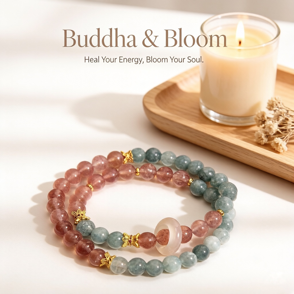 New Chinese Style Blue Water Jade Double Layer Strawberry Quartz Chalcedony Sliding Ring Bracelet
Retro double circle blue water jade strawberry quartz women wrist bracelet
Charm fortune boosting sliding ring natural stone accessory for outfit matching
Classical oriental serene elegant gem jewelry gift for daily collection