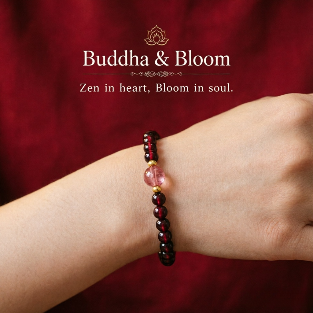 New Chinese Style Dainty Natural Garnet Strawberry Quartz Small Bead Gold Ball Bracelet for Love and Fortune
Detail Image Alt Texts
Dainty new Chinese garnet strawberry quartz gold ball women wrist bracelet
Love vitality wealth lucky small bead natural stone accessory for daily outfit
Elegant oriental beaded gem bracelet for gift giving and personal collection
