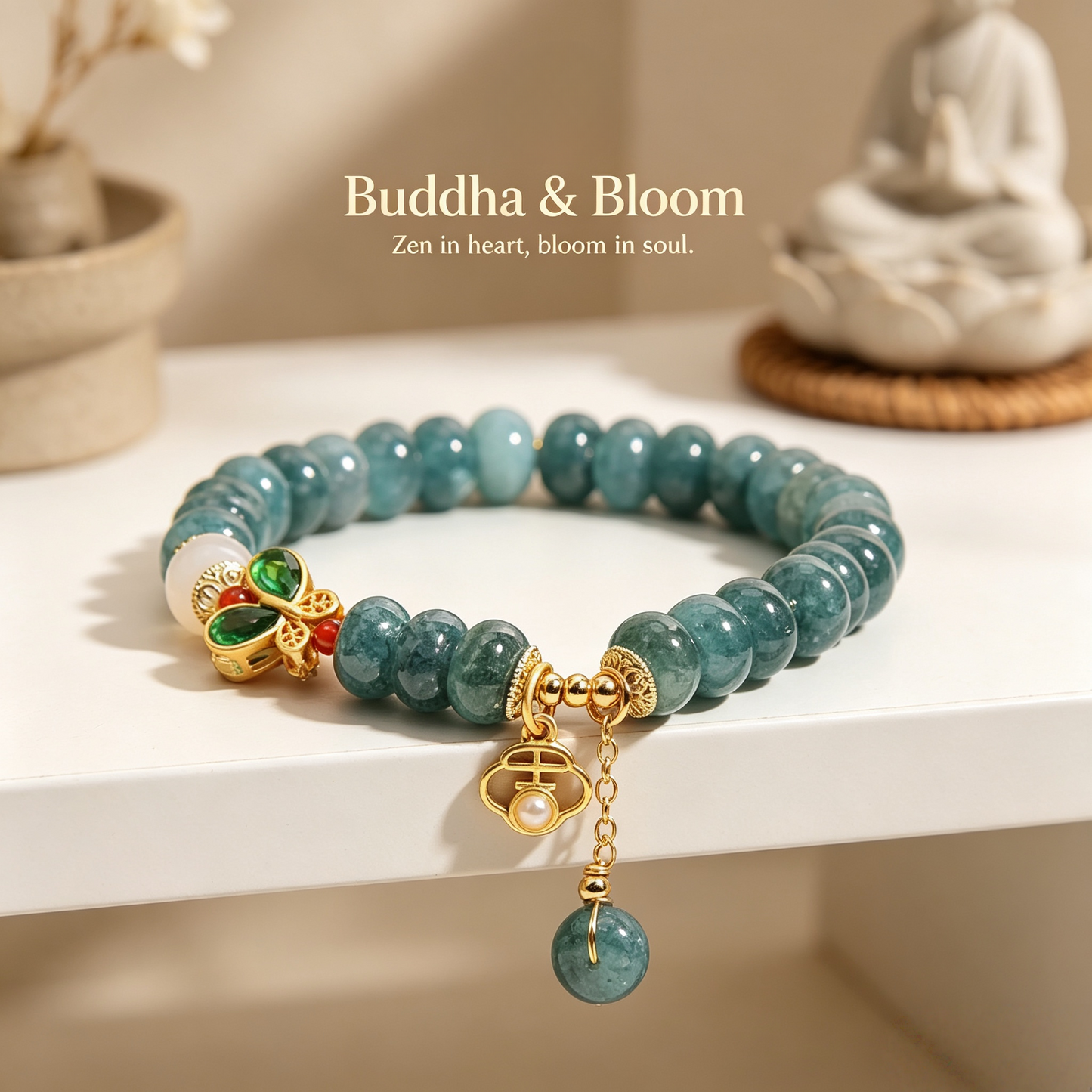 Natural Blue Water Jade White Agate Abacus Bead Butterfly Peace Buckle Lucky Charm Bracelet
Auspicious abacus bead butterfly charm women fortune wrist bracelet
Protective lucky character natural stone accessory for daily outfit
Elegant wealth blessing gem jewelry gift for ladies collection