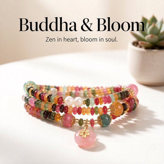 Natural Rainbow Tourmaline Abacus Bead Peace Buckle Stackable Bracelet
Layered rainbow tourmaline abacus bead peace buckle women wrist bracelet
Wealth protection energy balancing natural stone daily fashion accessory
Elegant auspicious layered gem bracelet gift and personal collection