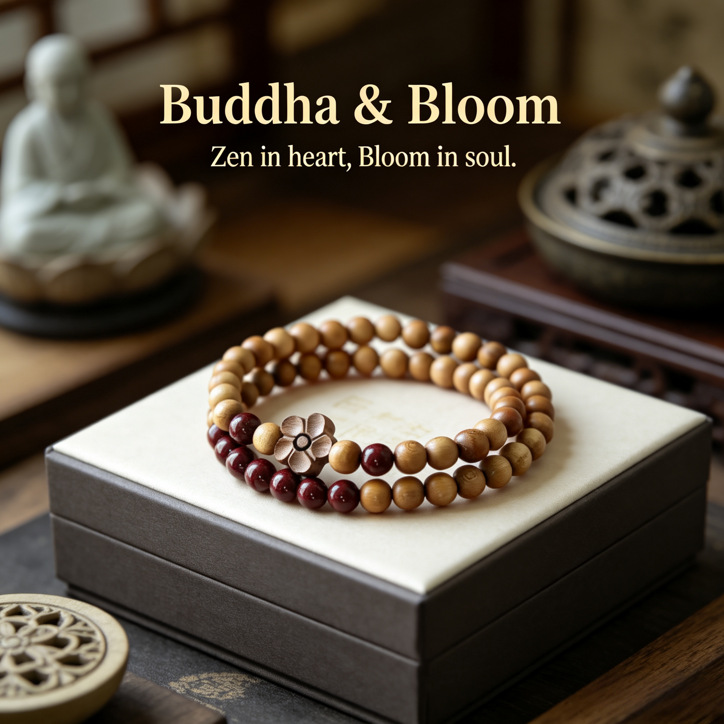 Vintage Peach Wood Cinnabar Double-Row Purple Cinnabar Fortune Bead Unisex Prayer Bead Bracelet for Zodiac Year
Detail Image Alt Texts
Unisex double-row peach wood cinnabar prayer bead wrist bracelet for men and women
Zodiac year protective lucky wooden accessory for daily wearing
Traditional oriental blessing prayer bead bracelet for gifting and collection