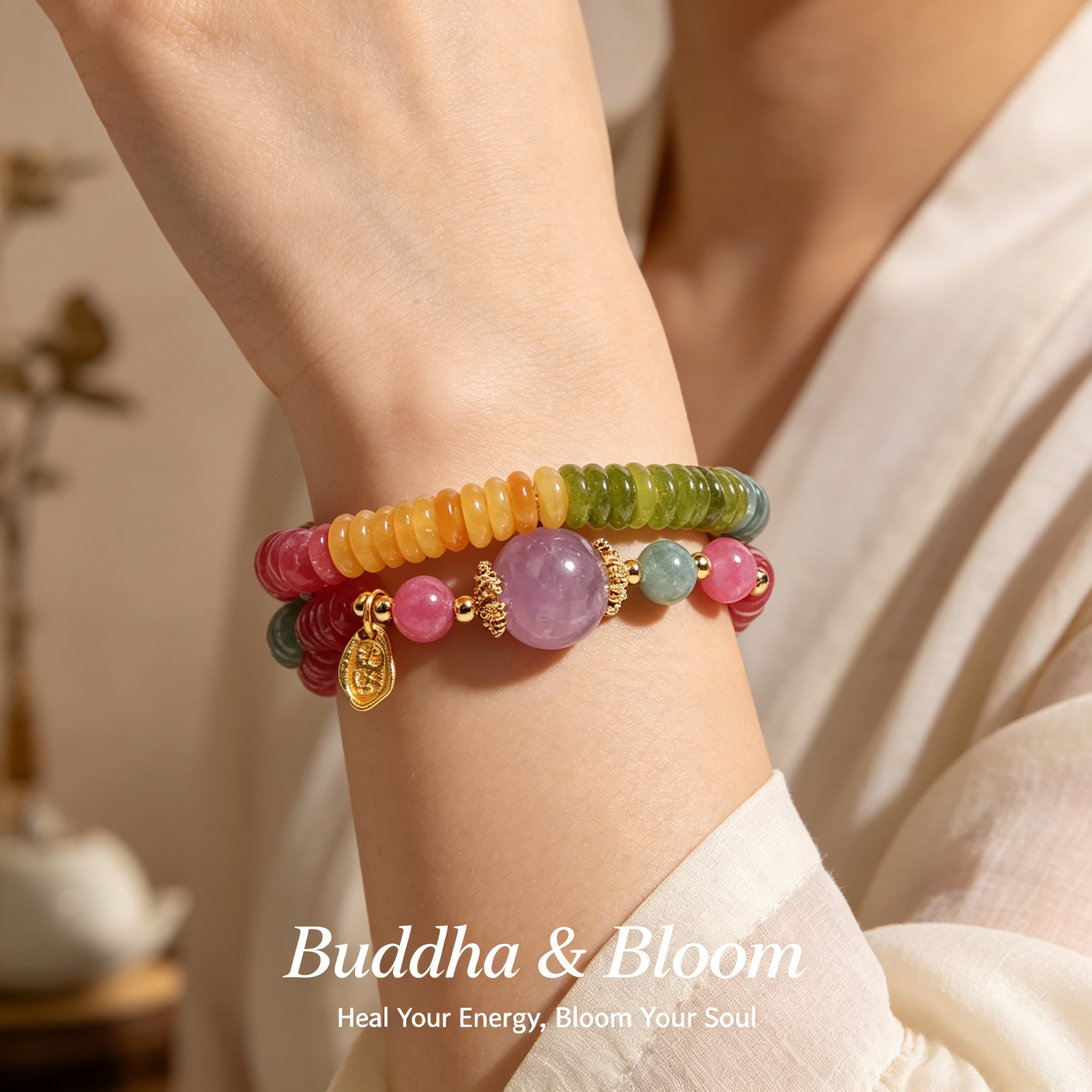 Natural Color Tourmaline Abacus Bead Wealth Attraction Double Layer Bracelet
Vibrant colorful tourmaline abacus bead double layer women wrist bracelet
Wealth luck transformation natural gem hand accessory for daily matching
Premium fortune blessing tourmaline stackable jewelry gift for ladies