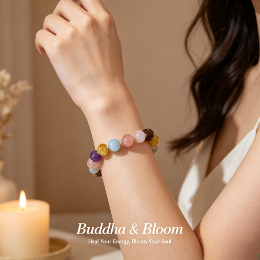 Natural Crystal Multi-treasure Spinner Bead Tiger Eye Amethyst Yellow Tower Quartz Bracelet
Mixed natural crystal spinner bead casual women daily wrist bracelet
Wealth wisdom balancing gem hand accessory for daily outfit matching
Lucky transfer multi-stone crystal blessing jewelry gift for ladies