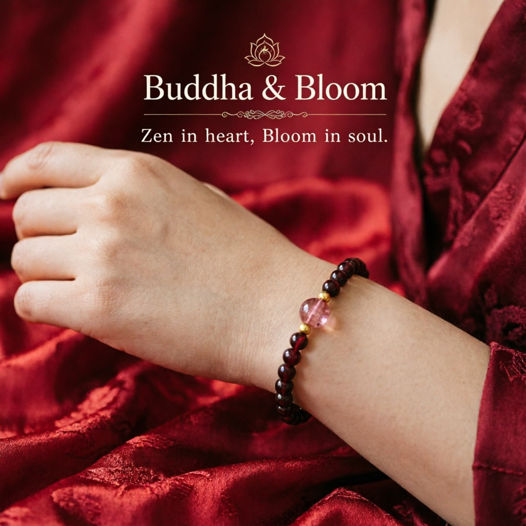 New Chinese Style Dainty Natural Garnet Strawberry Quartz Small Bead Gold Ball Bracelet for Love and Fortune
Detail Image Alt Texts
Dainty new Chinese garnet strawberry quartz gold ball women wrist bracelet
Love vitality wealth lucky small bead natural stone accessory for daily outfit
Elegant oriental beaded gem bracelet for gift giving and personal collection
