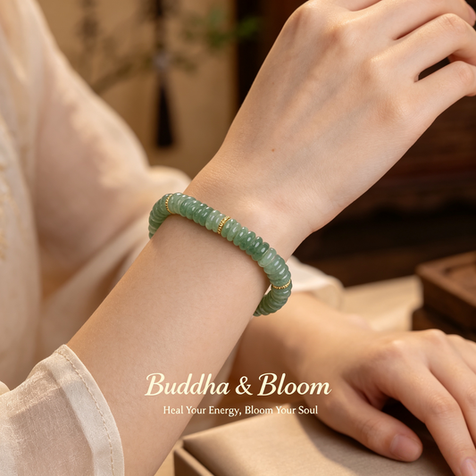 Natural Aventurine Abacus Bead New Chinese Style Bracelet
Unique abacus bead natural aventurine vintage women wrist bracelet
Wealth luck oriental jade hand accessory for daily outfit matching
Elegant wisdom blessing aventurine jewelry gift for ladies